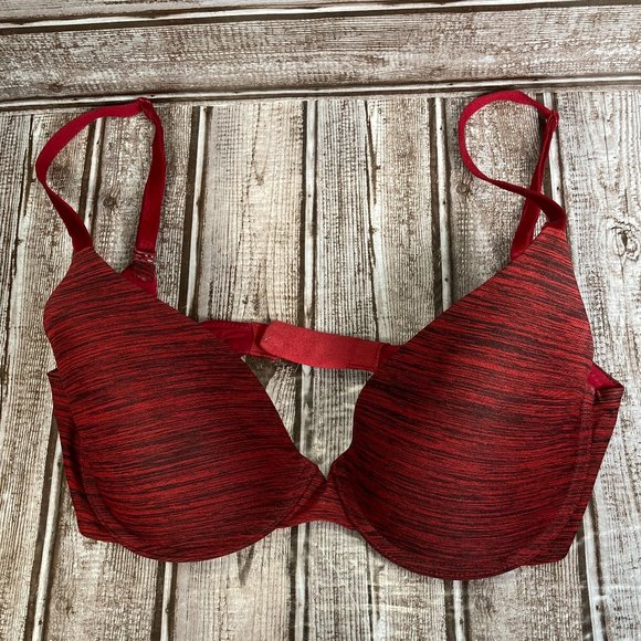 Victoria's Secret Other - VICTORIA'S SECRET Uplift Semi Demi Women's 32D Bra Padded Underwire Red EUC